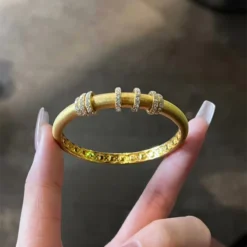 Women's Hand-Drawn Process Bracelet 2025 Hot European American Classic Light Luxury All-In-One Party Jewelry